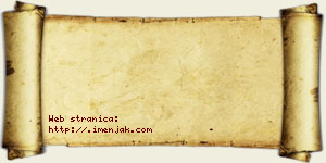 Hana Velebit vizit kartica